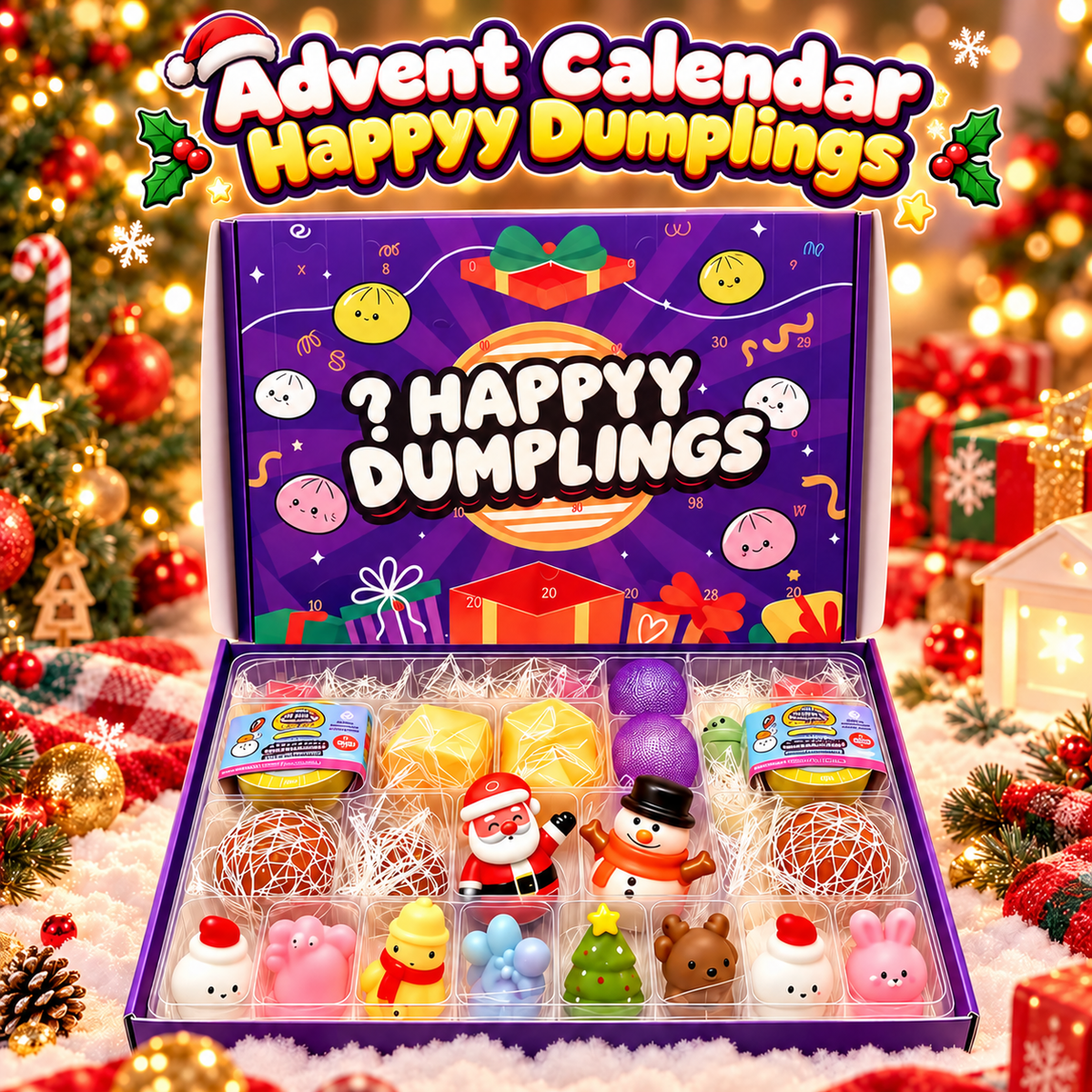 2026 Large Dumpling Squishy Advent Calendar